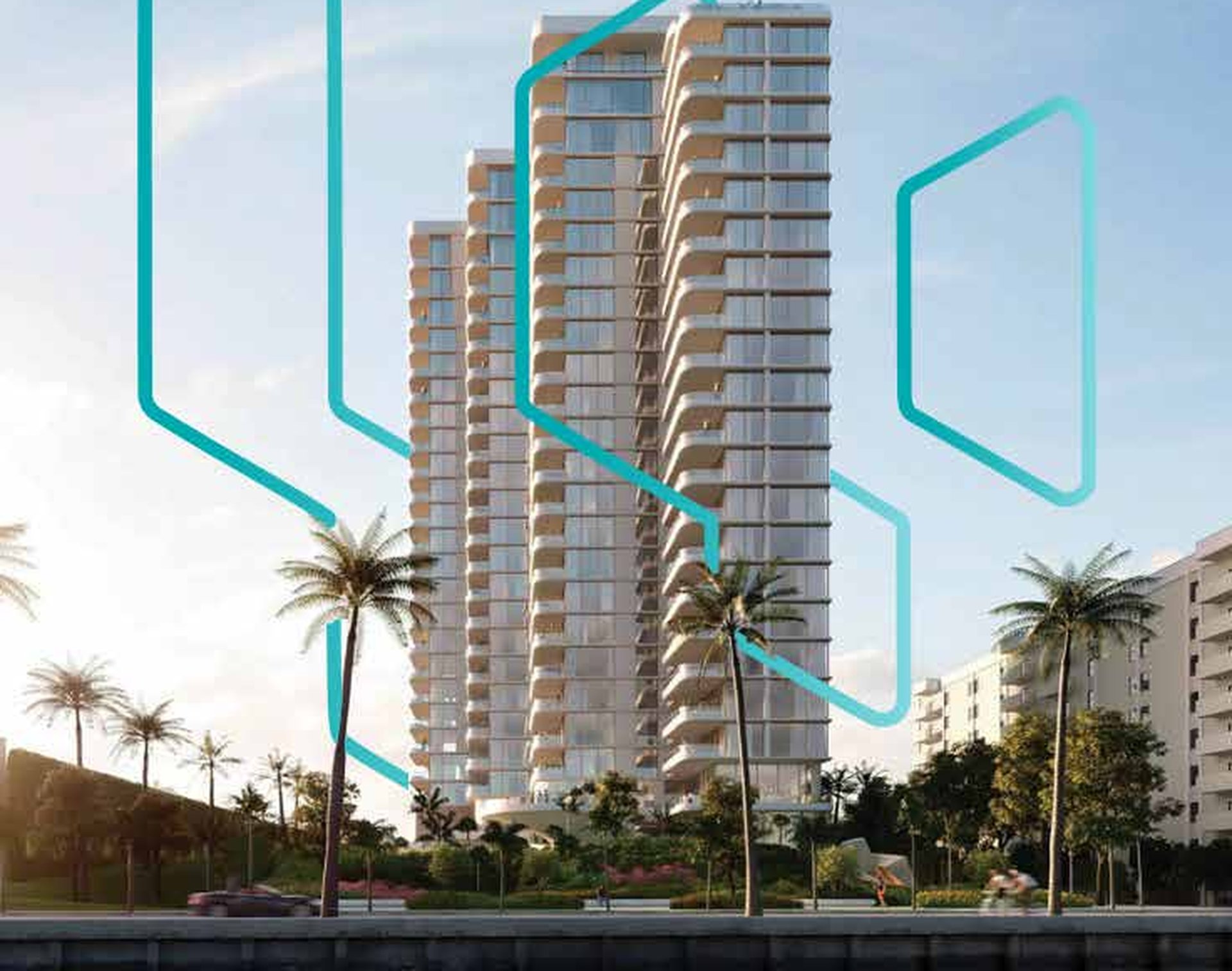 Fachada del proyecto Palm Beach